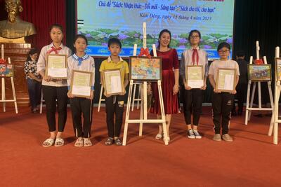 Tham gia Ngày sách và văn hóa đọc Việt Nam lần thứ 2 huyện Kim Động